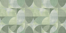 Зелёные обои с кругами Kerama Marazzi RENIASSANCE KM8513