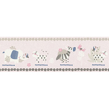 Серо-розовые обои Rasch Bambino XVIII 249873